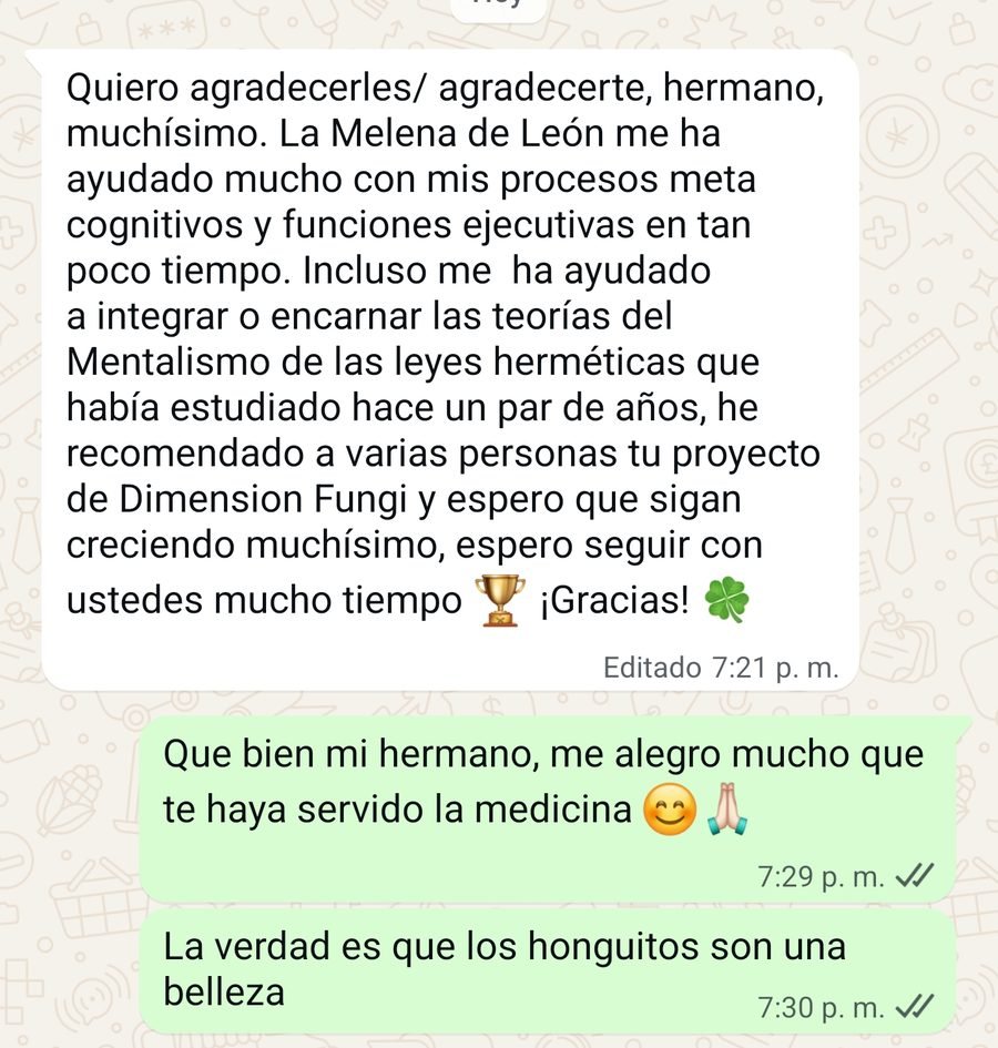 Captura de la conversación, con los datos de la persona recortados